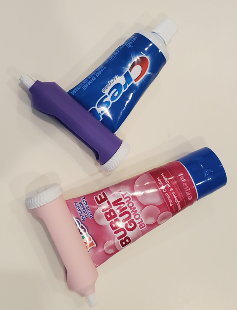 Ratcheted Toothpaste Tube Squeezer