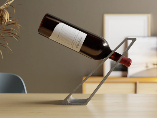 Gravity-Defying Wine Holder